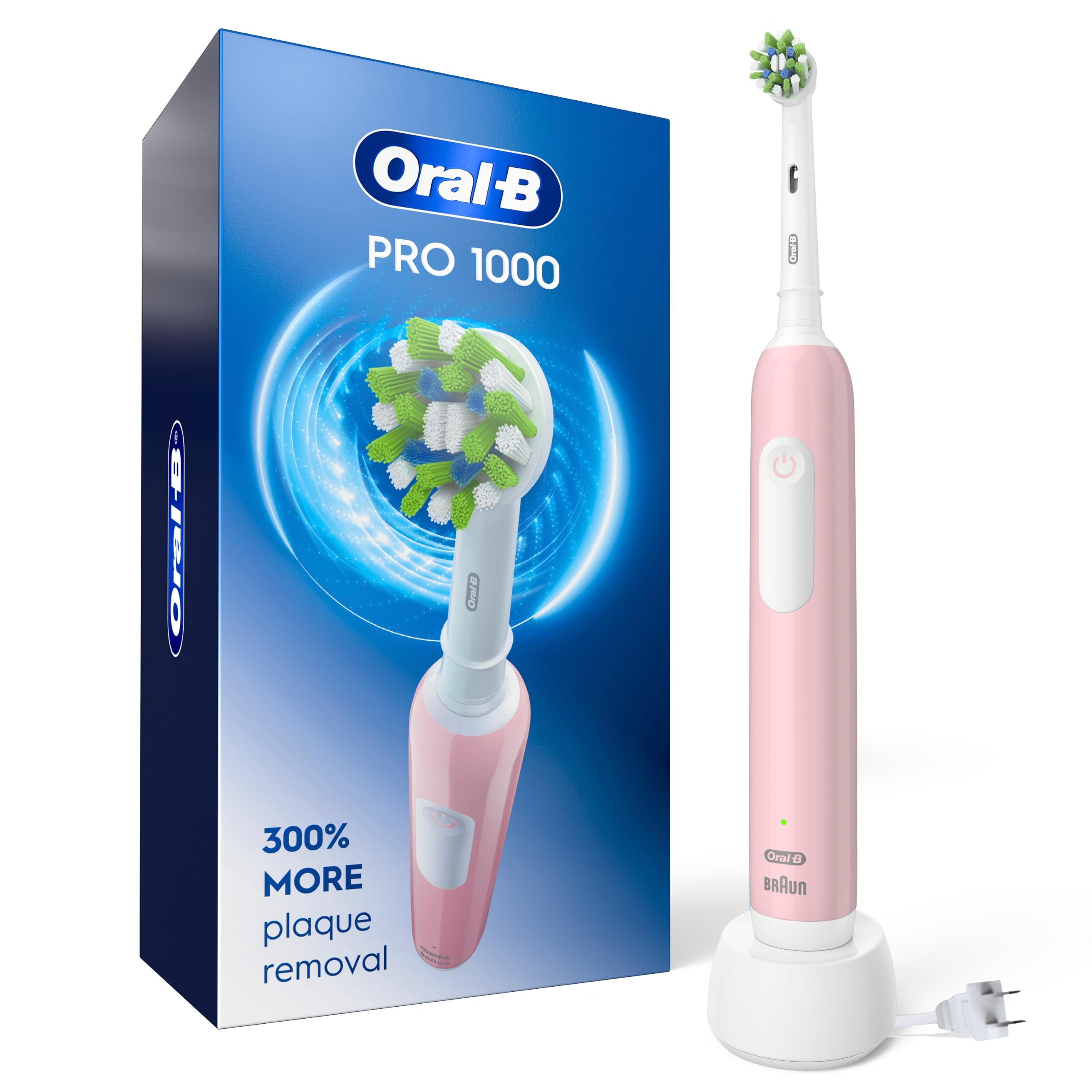 BRAUN OralB ピンク Amazon.com: Oral-B Pro 1000 Rechargeable Electric Toothbrush, Pink